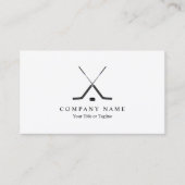Hockey Sticks Hockey Player Visitekaartje (Voorkant)