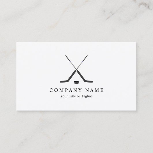 Hockey Sticks Hockey Player Visitekaartje (Voorkant)