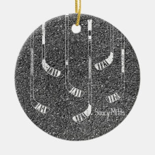 Hockey Sticks Keramisch Ornament