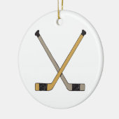 Hockey Sticks Keramisch Ornament (Links)