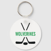 Hockey Sticks Personalized Sleutelhanger (Voorkant)