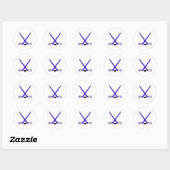 Hockey Sticks Ronde Sticker (Vel)