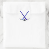 Hockey Sticks Ronde Sticker (Tas)