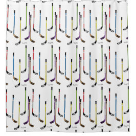 Hockey Sticks Shower Curtain Douchegordijn