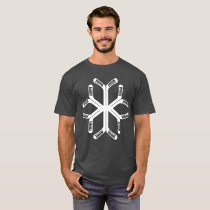 Hockey Sticks Snowflake T-shirt