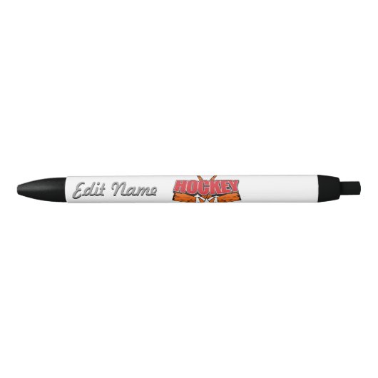Hockey Sticks Zwarte Inkt Pen (Voorkant)