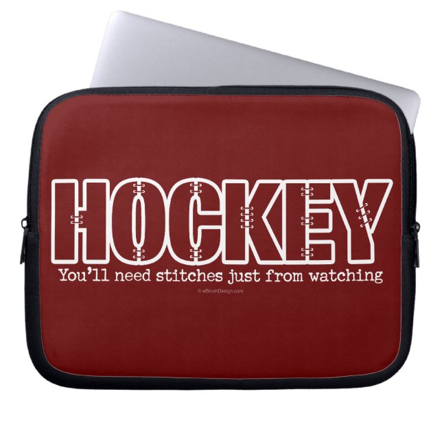 Hockey Stitches Laptop Sleeve (Voorkant)