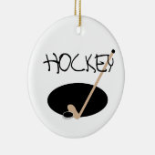 HOCKEY T-shirts en cadeautjes Keramisch Ornament (Rechts)