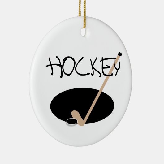HOCKEY T-shirts en cadeautjes Keramisch Ornament (Rechts)