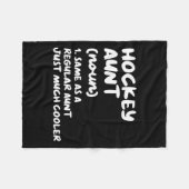 Hockey Tante Definitie Grappig Amp; Sassy Sports Fleece Deken (Voorkant (Horizontaal))