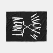 Hockey Tante Sport Fan Vrouwen Cheer  Gift Fleece Deken (Voorkant (Horizontaal))