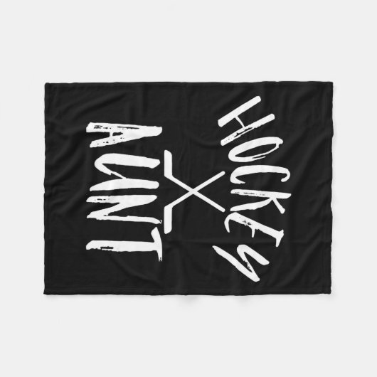 Hockey Tante Sport Fan Vrouwen Cheer  Gift Fleece Deken (Voorkant (Horizontaal))