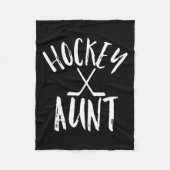 Hockey Tante Sport Fan Vrouwen Cheer  Gift Fleece Deken (Voorkant)