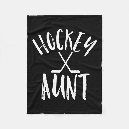 Hockey Tante Sport Fan Vrouwen Cheer  Gift Fleece Deken (Voorkant)