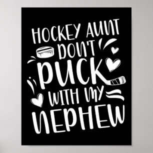 Hockey Tante Van Een Hockeyspeler Funny Hockey Tan Poster