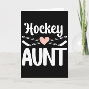 Hockey Tante Van Een Hockeyspeler Schattig IJshock Kaart