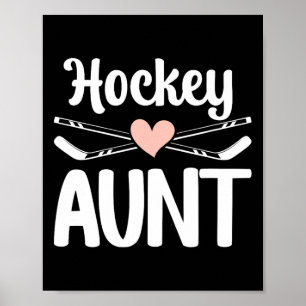 Hockey Tante Van Een Hockeyspeler Schattige IJshoc Poster
