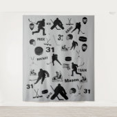 Hockey Tapestry Wandkleed (Voorkant)