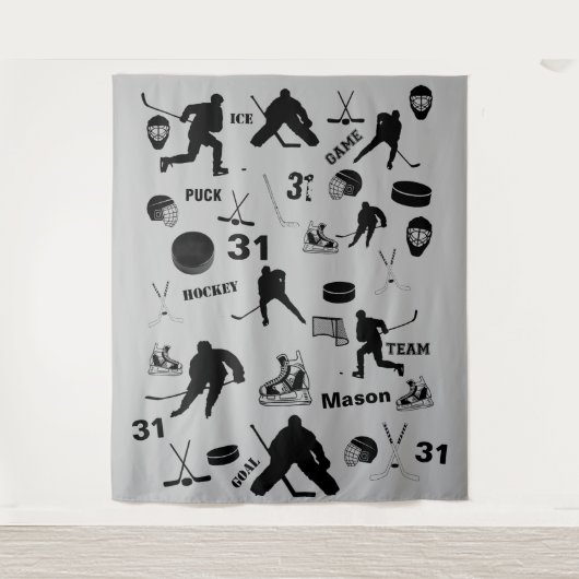 Hockey Tapestry Wandkleed (Voorkant)