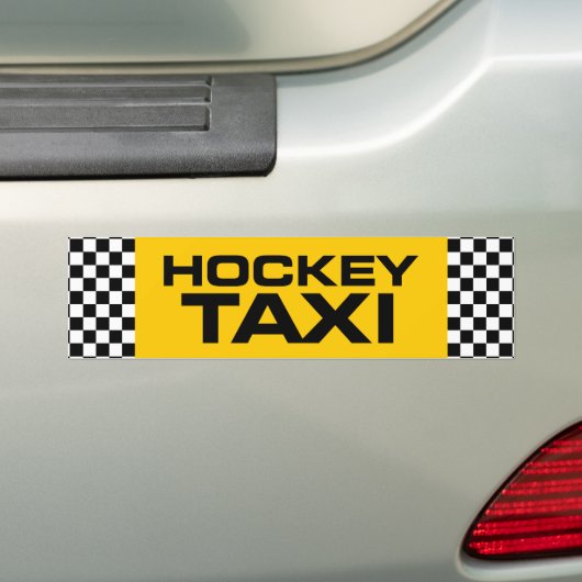 Hockey Taxi Bumpersticker (Op auto)