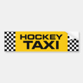 Hockey Taxi Bumpersticker (Voorkant)