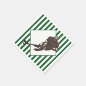 Hockey Team Green Napkins Servet (Hoek)