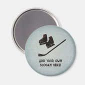 Hockey Team on ice texture - custom text for team Magneet (Voorkant / Achterkant)