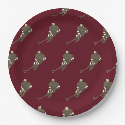 Hockey Team Paper-Borden Papieren Bordje (Voorkant)