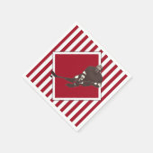 Hockey Team Red Napkins Servet (Hoek)