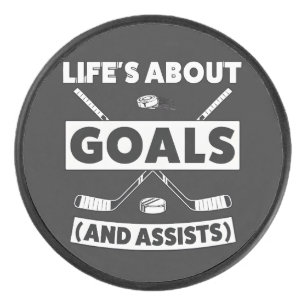 Hockey Team Spirit Quote T-shirt Puck