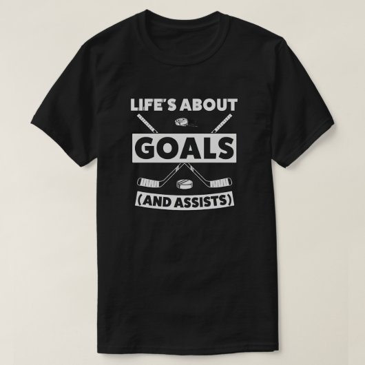 Hockey Team Spirit Quote Tee T-shirt (Design voorkant)