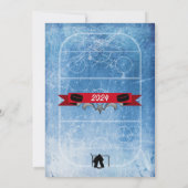 Hockey Thema 1 Foto Kerst Kaart (Achterkant)
