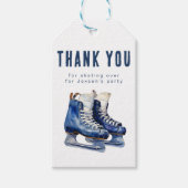 Hockey Thema Custom Dank u Gift Bag Label Cadeaulabel (Voorkant)