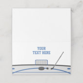 Hockey Thema Plaats Tent Kaarten Plaatskaartje (Buitenkant ongevouwen)