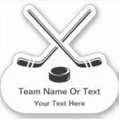Hockey thema sticker Stickers (Voorkant)