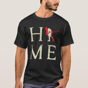 Hockey Thuis Canada Dag Esdoorn Trots Canadese Vla T-shirt
