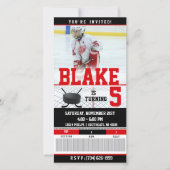 Hockey Ticket Invitation| BIRTHDAYS (Voorkant)