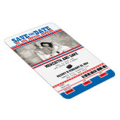 Hockey Ticket Photo Save the Date Magneet (Rechterzijde)
