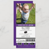 Hockey Ticket Verjaardag Kaart (Voorkant / Achterkant)