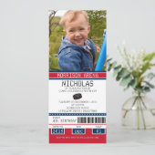 Hockey Ticket Verjaardag Kaart (Staand voorkant)