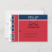Hockey Ticket Wedding RSVP (Voorkant)