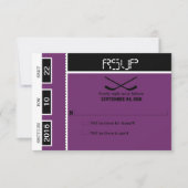 Hockey Ticket Wedding RSVP (Voorkant)