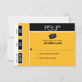 Hockey Ticket Wedding RSVP (Voorkant)