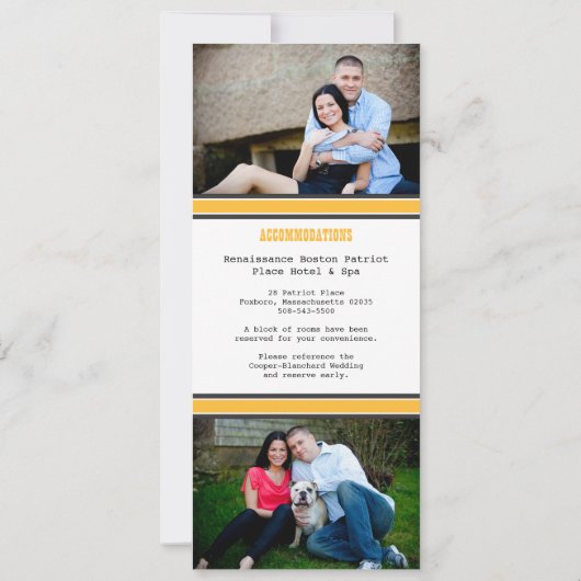 Hockey Ticket Wedding Save the Date (Achterkant)