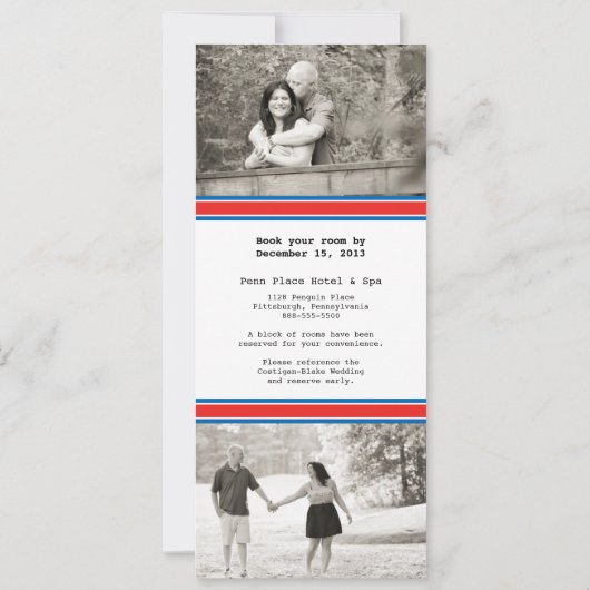 Hockey Ticket Wedding Save the Date (Achterkant)