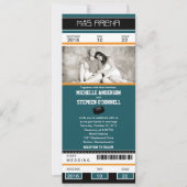 Hockey Ticket Wedding Uitnodiging (Voorkant)
