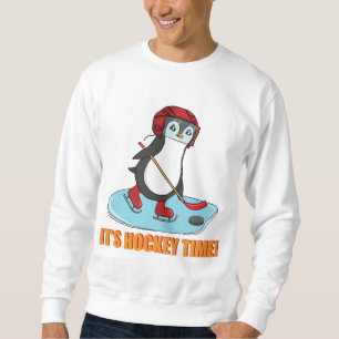 Hockey Time - Cute Penguin Ice Hockey Trui