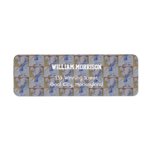 HOCKEY TIME RETOURADRES ETIKET (Voorkant)
