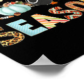 Hockey Tis The Season Pumpkin Autumn Fall Thanksgi Poster (Hoek)