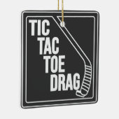 Hockey Toe Drag Keramisch Ornament (Rechts)